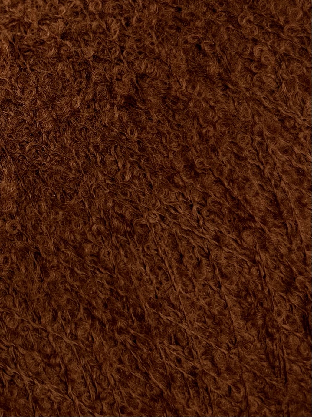 Zimpfer Wolle Selezione Art. Baby Yak Bouclerino Nm 1/10000 – Kaschmir Baby-Yak Garn col. Tabak